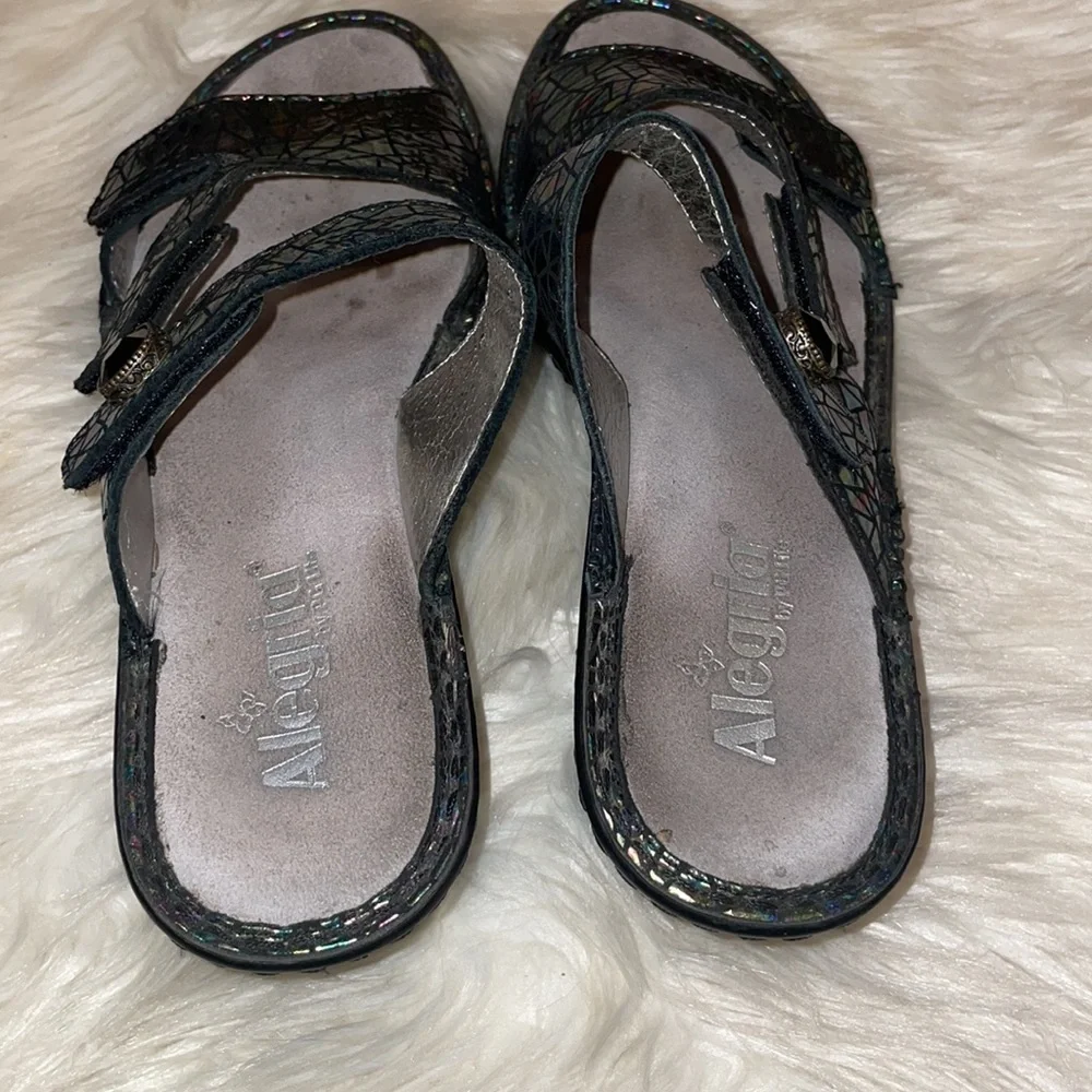 Alegria Loti Tectonic Iridescent Sandals #372 - Picture 5 of 7